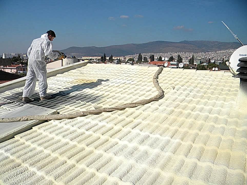 ÇATI ÜZERİ POLİÜRETAN KÖPÜK UYGULAMA